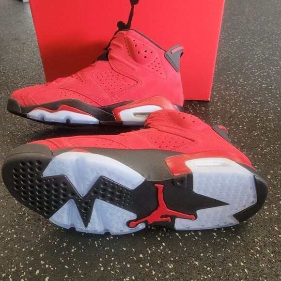 Nike Air Jordan 6 Retro Shoes Toro Bravo Red Black CT8529-600 Men's 13 - Picture 8 of 9
